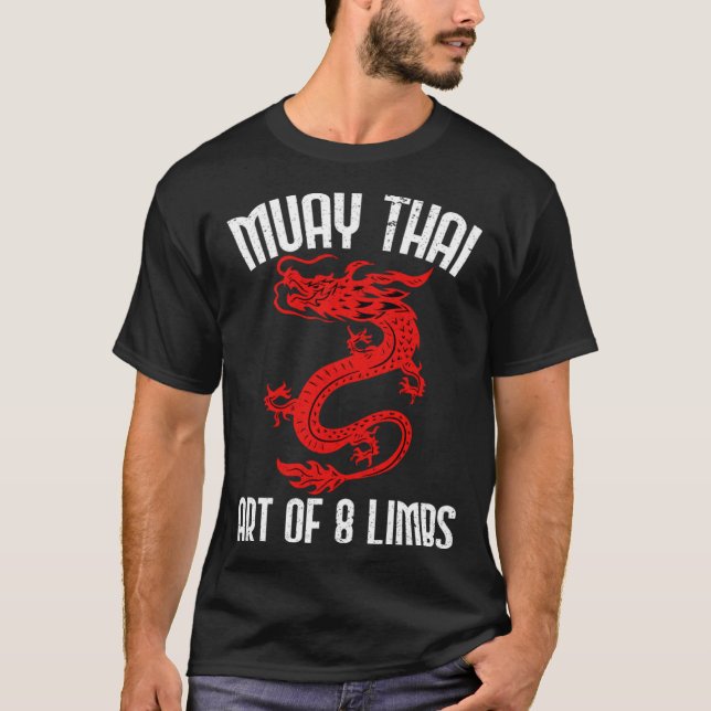 Camiseta Muay Thai Of 8 Limbs Muay Thai Quotes (Frente)