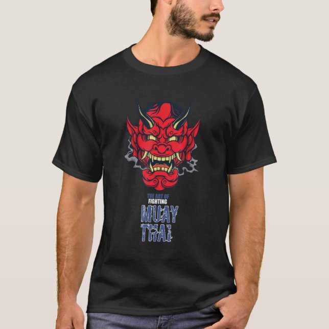 Camiseta Muay Thai Oni Hannya  Thailand Thai Boxing MMA (Frente)