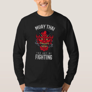 Camiseta Muay Thai Oni Lutador de Demônios Boxe Tailandês O