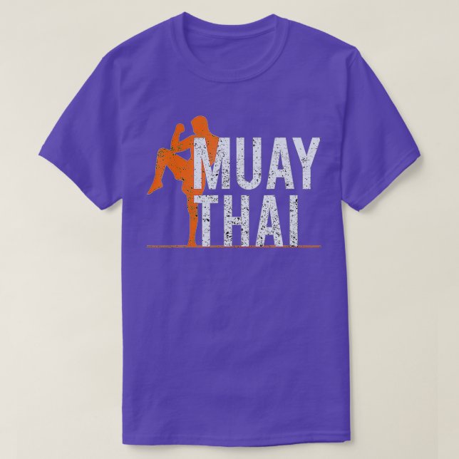 Camiseta Muay Thai Para Homens Crianças Combatendo Kickboxe (Frente do Design)