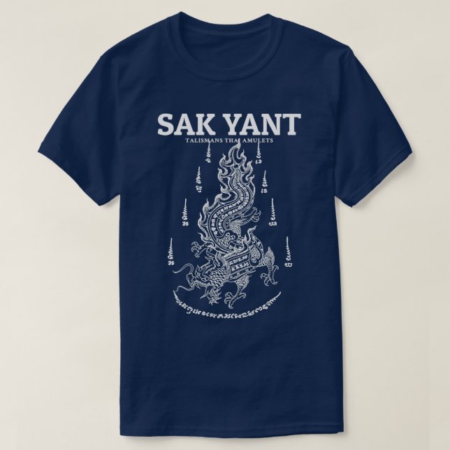 Camiseta Muay Thai Sak Yant Dragon (Frente do Design)