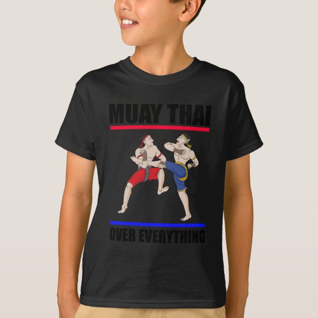 Camiseta Muay Thai sobre tudo (Frente)