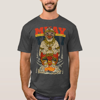 Camiseta Muay Thai Tattoo Hanuman A Arte de Oito Membros TS