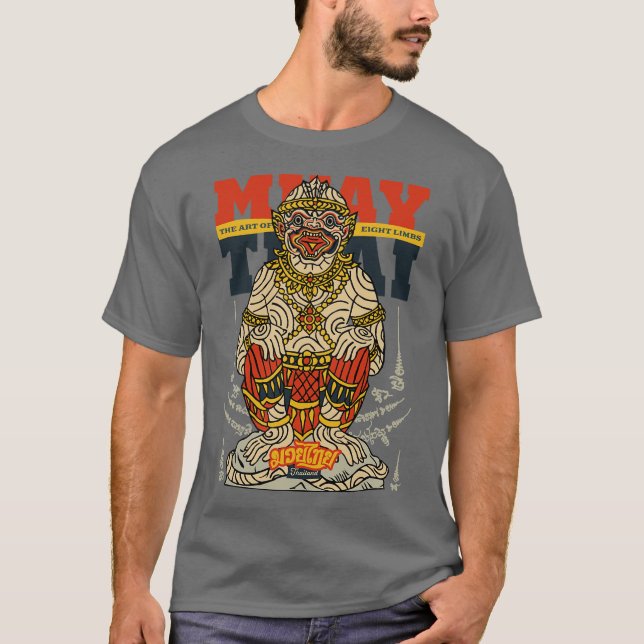 Camiseta Muay Thai Tattoo Hanuman The Art of Eight Limbs (Frente)