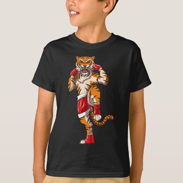 Camiseta Muay Thai Tiger - Boxe Tailandesa e Kickboxing  (Frente)