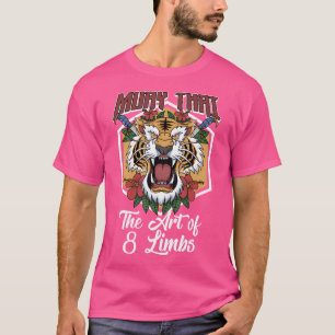 Camiseta Muay Thai Tigre Art De 8 Membros Mma Street Fight