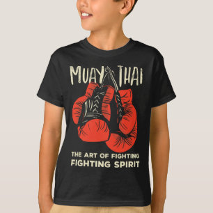 Camiseta Muay Thai Vintage Retro Arte de Luta Kickboxing