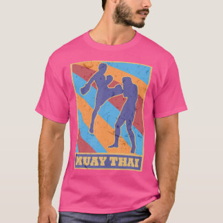 Camiseta Muay Thai Vintage Retrora Cores Kickboxing Mma Box