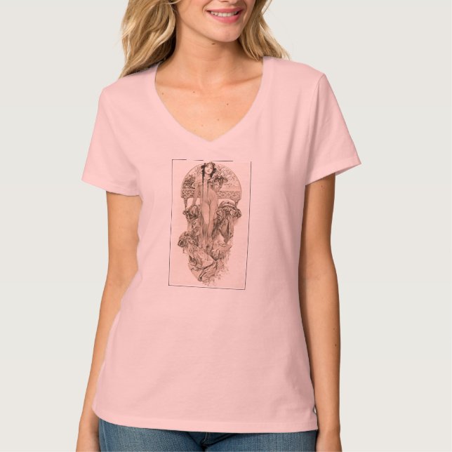 Camiseta Mucha - rosa (Frente)