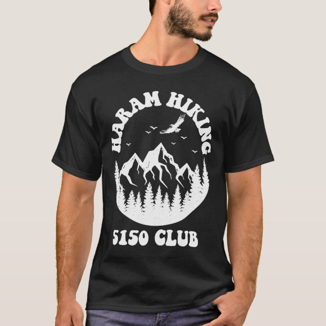 Camiseta Muçulmano do Haram Hiking Club (Frente)
