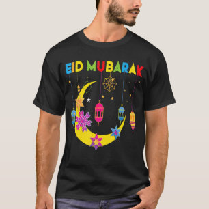 Camiseta Muçulmanos Ramadan Kareem Celebração de Eid Mubara
