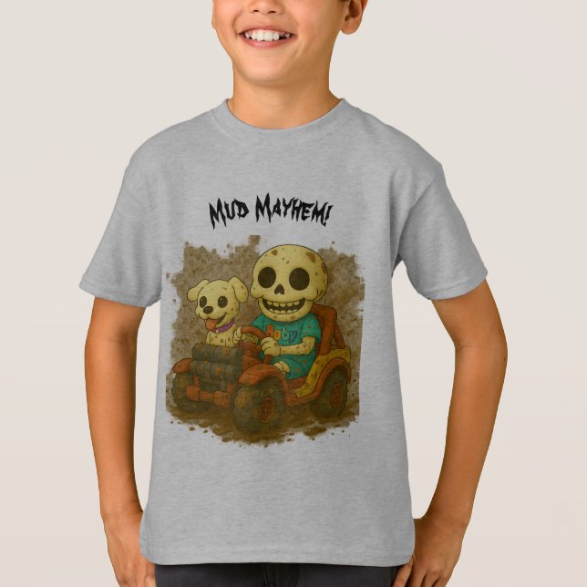 Camiseta Mud Mayhem with Baby and Waggles™ Off-Road Tee (Frente)