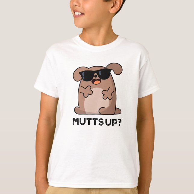 Camiseta Muda Engraçado Doggie Pun (Frente)