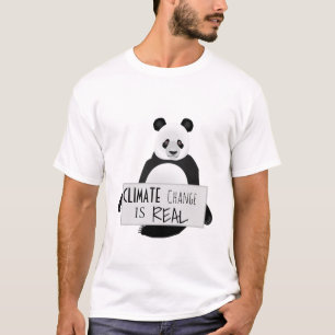 Camiseta Mudança climática de Panda Bear é real