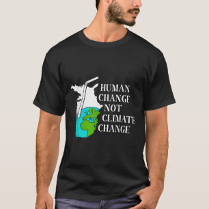 Camiseta Mudança Climática Humana Aquecimento Global Ambien
