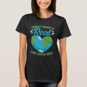 Camiseta Mudança climática realmente economiza a Terra agor