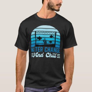 Camiseta Mudança de Água E Amante de Aquário de Peixes Engr