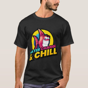 Camiseta Mudança de Água e Aquário de Peixes de Estimação R