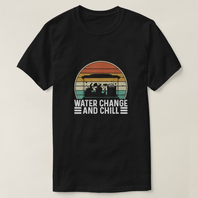 Camiseta Mudança de água e refrigeração (Frente do Design)