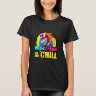 Camiseta Mudança de Água & Piranha Relaxante Aquarismo Aquá