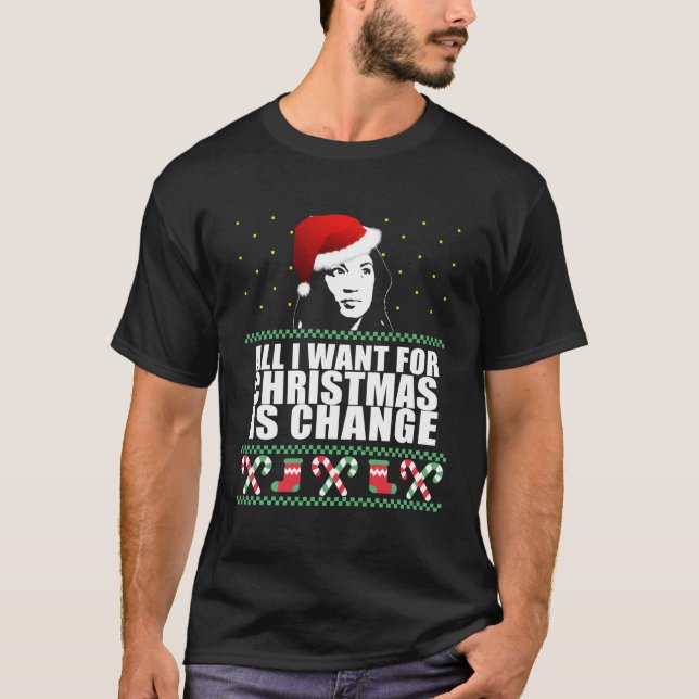 Camiseta Mudança de Alexandria Ocasiocortez Aoc Ugly Sweate (Frente)