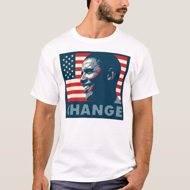 Camiseta MUDANÇA de Barack Obama (Frente)
