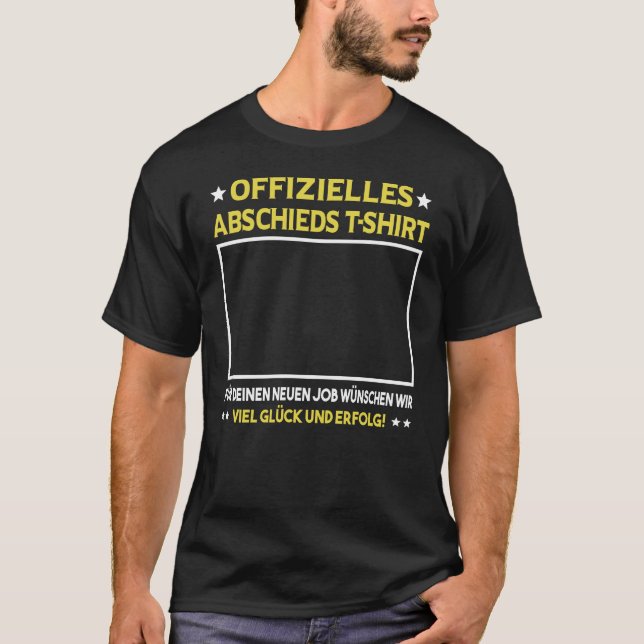 Camiseta Mudança De Trabalho Dar De Despedida Para Colegas (Frente)