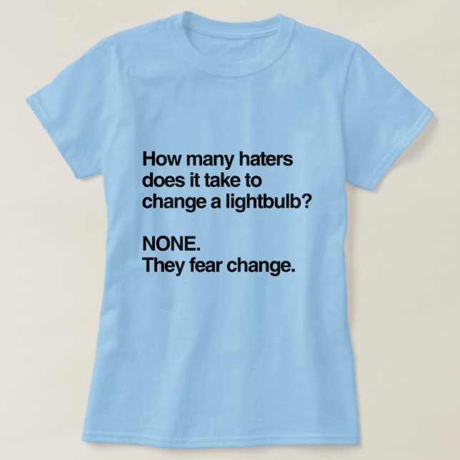 CAMISETA MUDANÇA DO MEDO DOS ABORRECEDORES (Frente do Design)