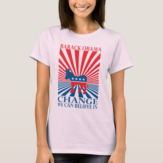 Camiseta Mudança Em Que Podemos Acreditar (Frente)