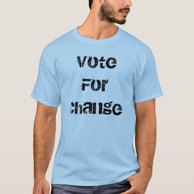 Camiseta Mudança Obama de VoteFor (Frente)