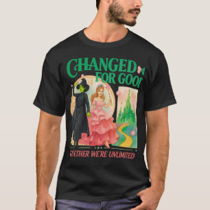 Camiseta Mudança Perversa Para o Bem Juntos Eram Elphaba E
