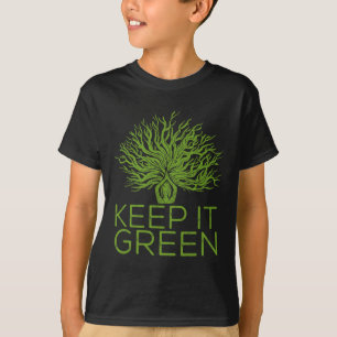 Camiseta Mudanças Climáticas Mantêm Verde Salvar O Planeta