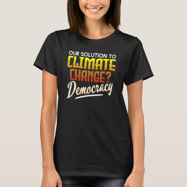 Camiseta Mudanças climáticas Sensibilização para o Clima (Frente)