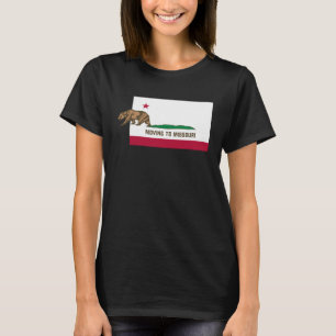 Camiseta Mudando Para Missouri Saindo Da Califórnia Projeta