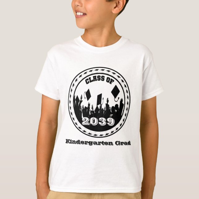 Camiseta Mudar ano e grau para o Ajustado do seu aluno (Frente)