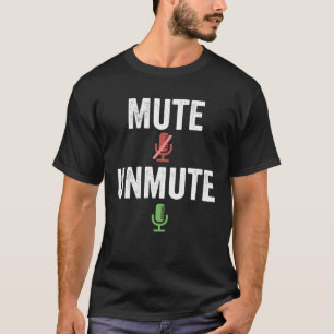 Camiseta Mudar o som do trabalho de teleconferência do víde