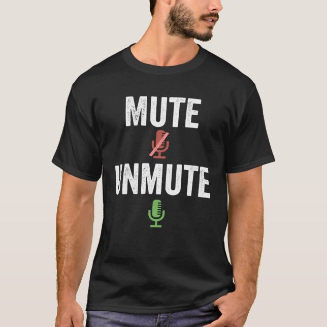 Camiseta Mudar o som do trabalho de teleconferência do víde (Frente)