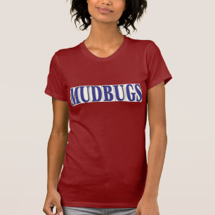 Camiseta MUDBUGS em azulejos azuis
