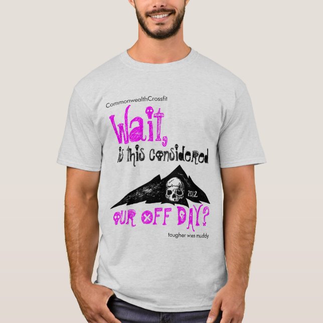 Camiseta Mudder resistente no T americano de prata do roupa (Frente)