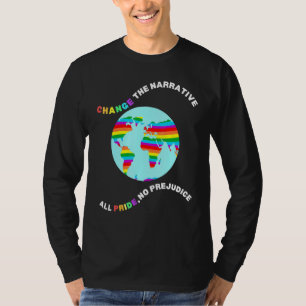 Camiseta Mude A Narrativa Sem Orgulho Sem Preconceitos Gay