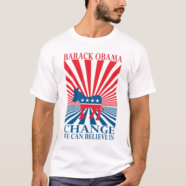 Camiseta Mude-nos pode acreditar dentro (Frente)