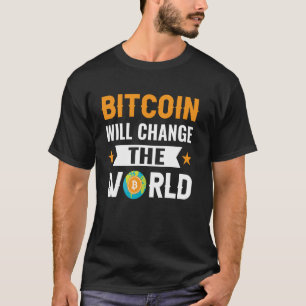 Camiseta Mude o mundo Mineração de Bitcoins Nakamoto HODL F