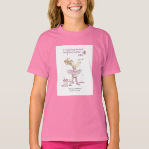 Camiseta Mude o t-shirt das meninas do rosa do mundo