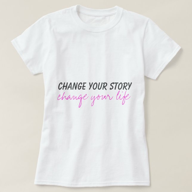 Camiseta mude sua história (Frente do Design)