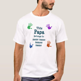 Camiseta Mude todos os nomes que este Papa pertence ao avô