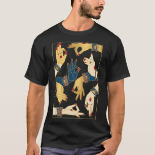 Camiseta Mudras da Dança Clássica Indiana Bharatanatyam Esp