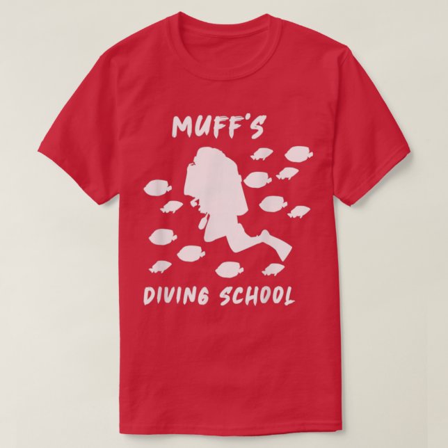 Camiseta Muff está mergulhando na escola engraçado 3 (Frente do Design)