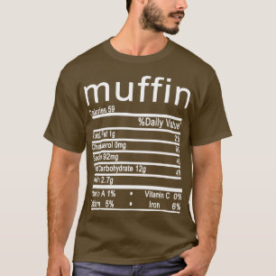 Camiseta Muffin Nutrition Fata Engraçado Ação de Graças