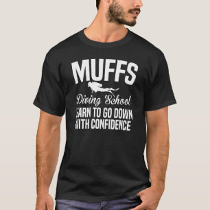 Camiseta Muffs mergulhando na escola - desça no mergulhador