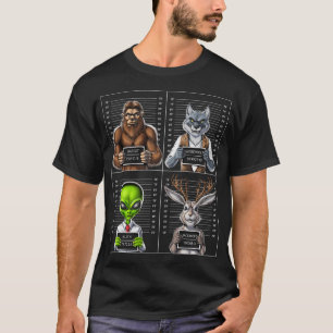 Camiseta Mugshot de Criptozoários